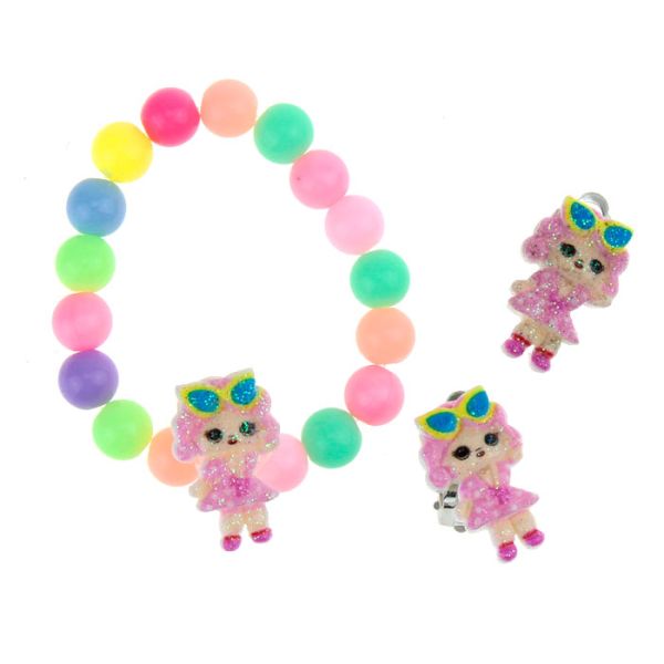 Set “Dolls” bracelet, clips