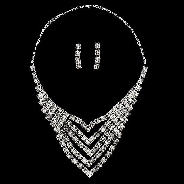 Set of rhinestone jewelry “Evening”