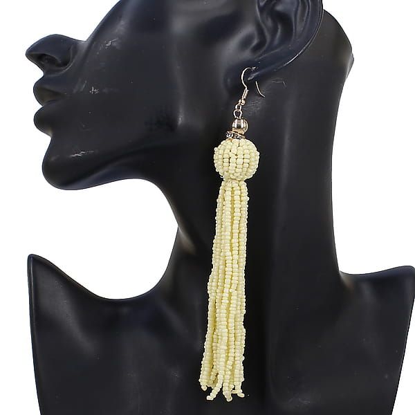 Tassel earrings – long beaded