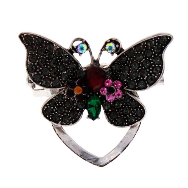 2in1: brooch-clip for scarf “Vintage butterfly”