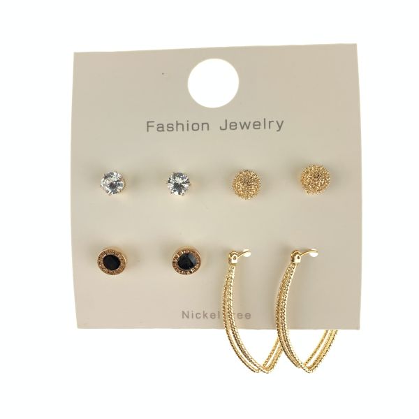 Set of earrings 4 pairs