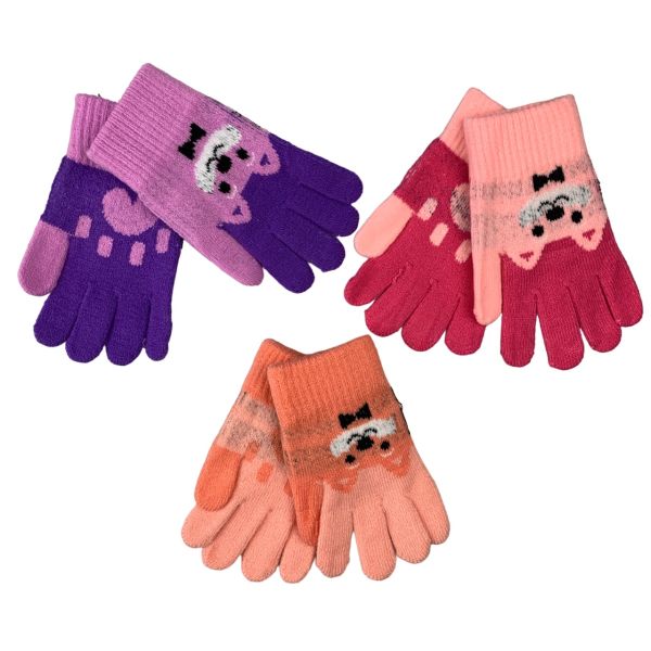 Children's gloves "Cat" 3-6 years