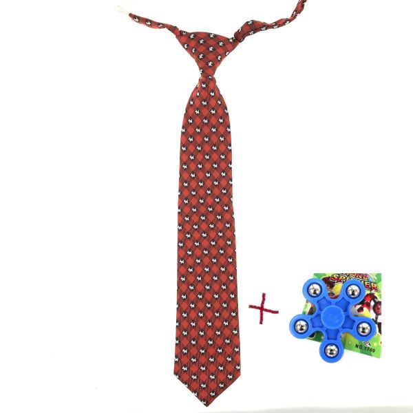 Jacquard children's tie with a Doggie clasp (GIFT spinner)