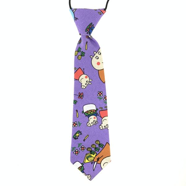 Jacquard children's tie with “Cartoon” clasp (GIFT spinner)