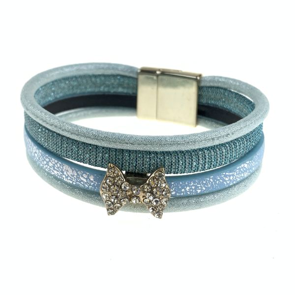 Multilayer “Bow” bracelet with magnetic clasp
