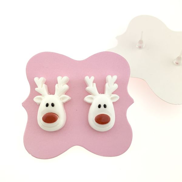 Anti-allergenic “Snow Deer” earrings (final price)