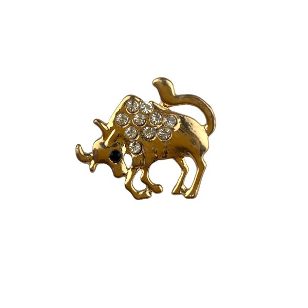 Mini brooch zodiac sign “Taurus”