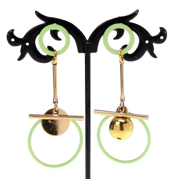 Lightweight earrings “Juicy Summer” (light green)