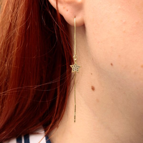 Earrings “Moonlit Night” (gold)